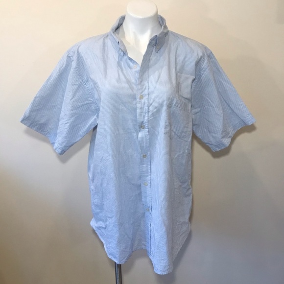 Oleg Cassini Shirt Button Down Blue XXL - Picture 1 of 7